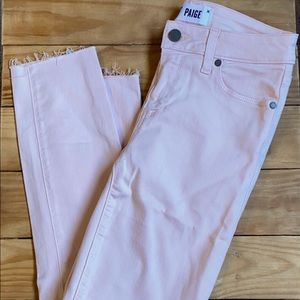 Pink Paige Ankle Jeans